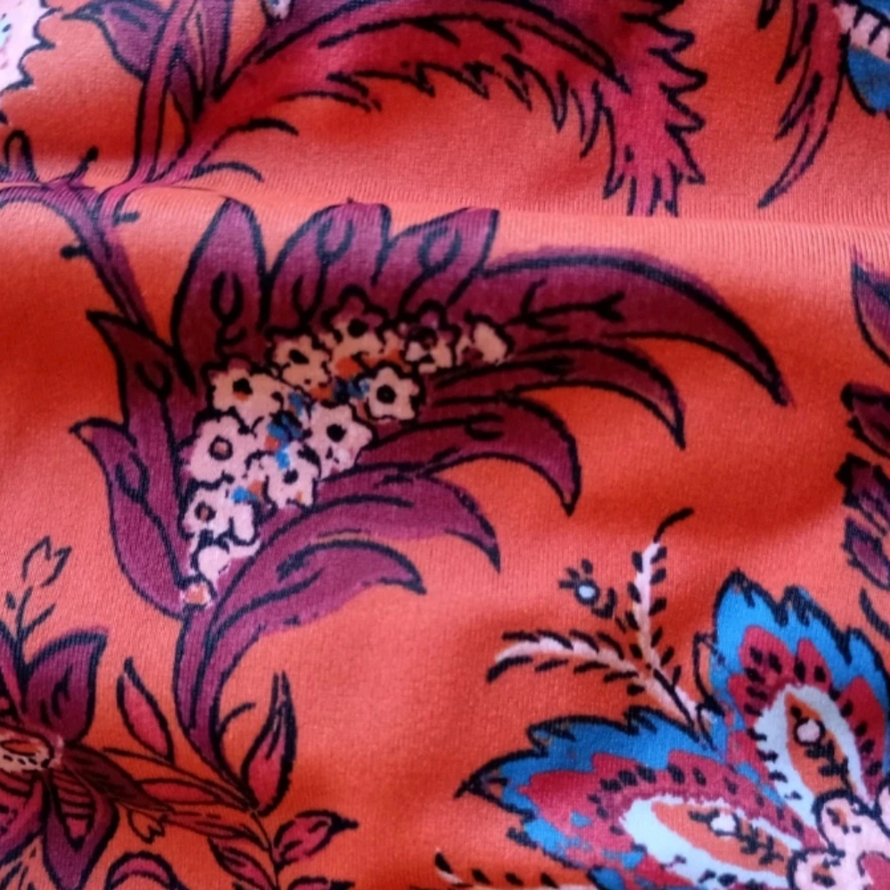RHODE X Target Orange Floral Boho Bikini Swimwear - Picture 5 of 16